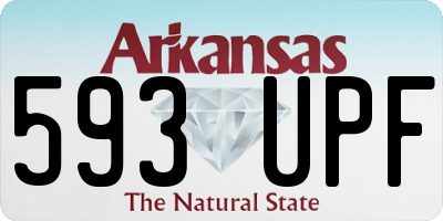 AR license plate 593UPF