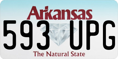 AR license plate 593UPG