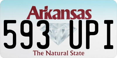 AR license plate 593UPI