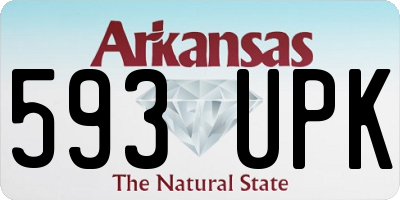 AR license plate 593UPK