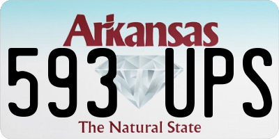 AR license plate 593UPS