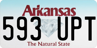 AR license plate 593UPT