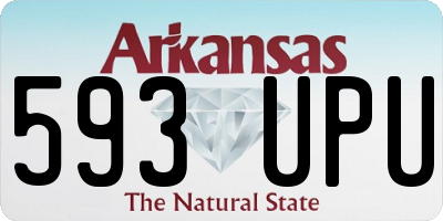AR license plate 593UPU