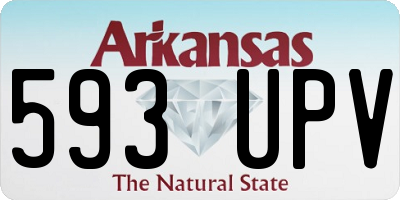 AR license plate 593UPV