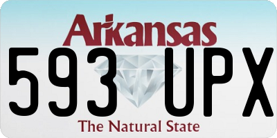AR license plate 593UPX