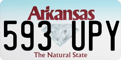 AR license plate 593UPY