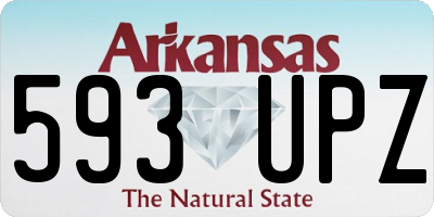 AR license plate 593UPZ