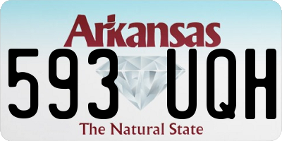 AR license plate 593UQH