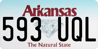 AR license plate 593UQL