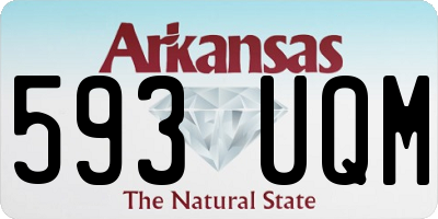 AR license plate 593UQM