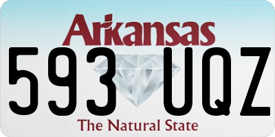 AR license plate 593UQZ
