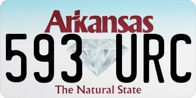 AR license plate 593URC