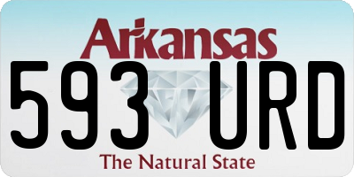 AR license plate 593URD