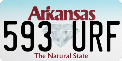 AR license plate 593URF
