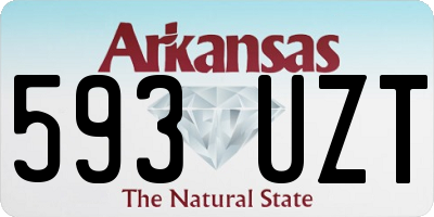 AR license plate 593UZT