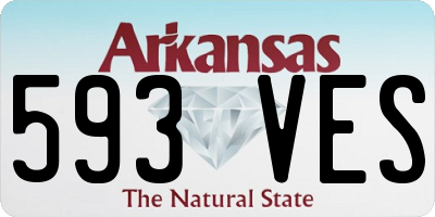 AR license plate 593VES