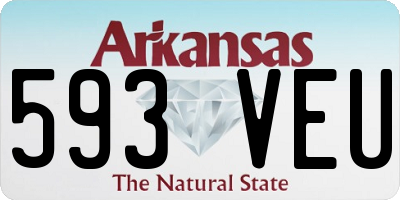 AR license plate 593VEU