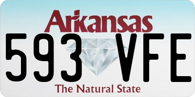 AR license plate 593VFE