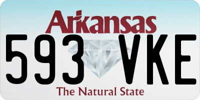 AR license plate 593VKE