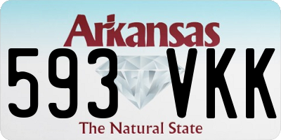 AR license plate 593VKK