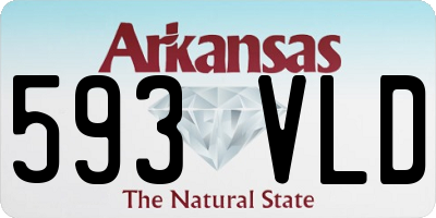 AR license plate 593VLD