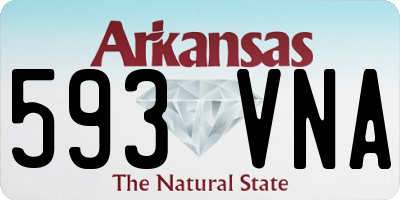 AR license plate 593VNA