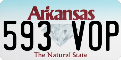 AR license plate 593VOP