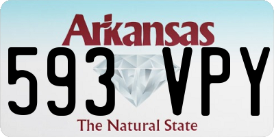 AR license plate 593VPY