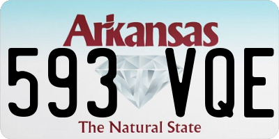AR license plate 593VQE