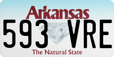 AR license plate 593VRE