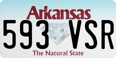 AR license plate 593VSR