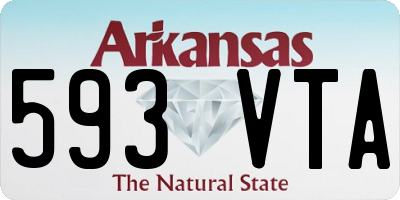 AR license plate 593VTA