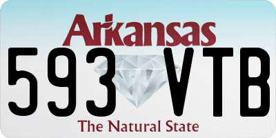 AR license plate 593VTB