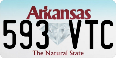 AR license plate 593VTC