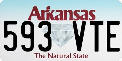 AR license plate 593VTE
