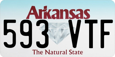 AR license plate 593VTF