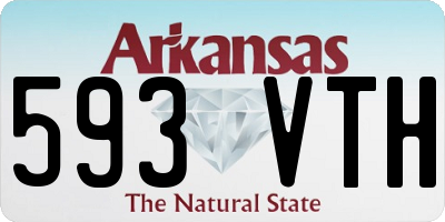 AR license plate 593VTH