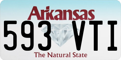 AR license plate 593VTI
