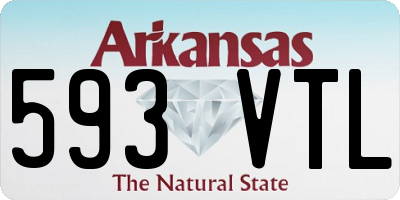 AR license plate 593VTL