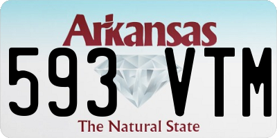 AR license plate 593VTM