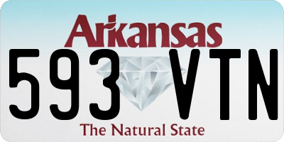AR license plate 593VTN