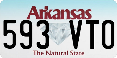 AR license plate 593VTO