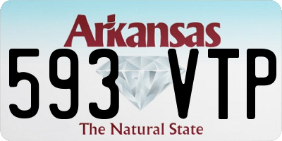 AR license plate 593VTP