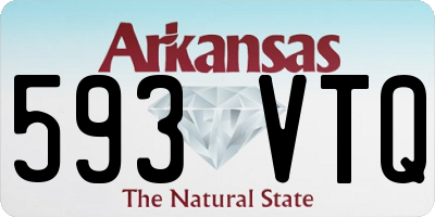 AR license plate 593VTQ