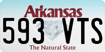 AR license plate 593VTS