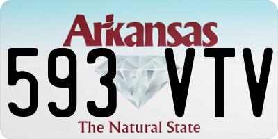 AR license plate 593VTV