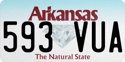 AR license plate 593VUA