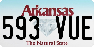 AR license plate 593VUE