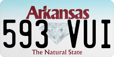 AR license plate 593VUI