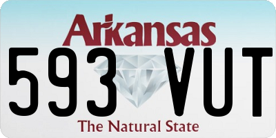 AR license plate 593VUT